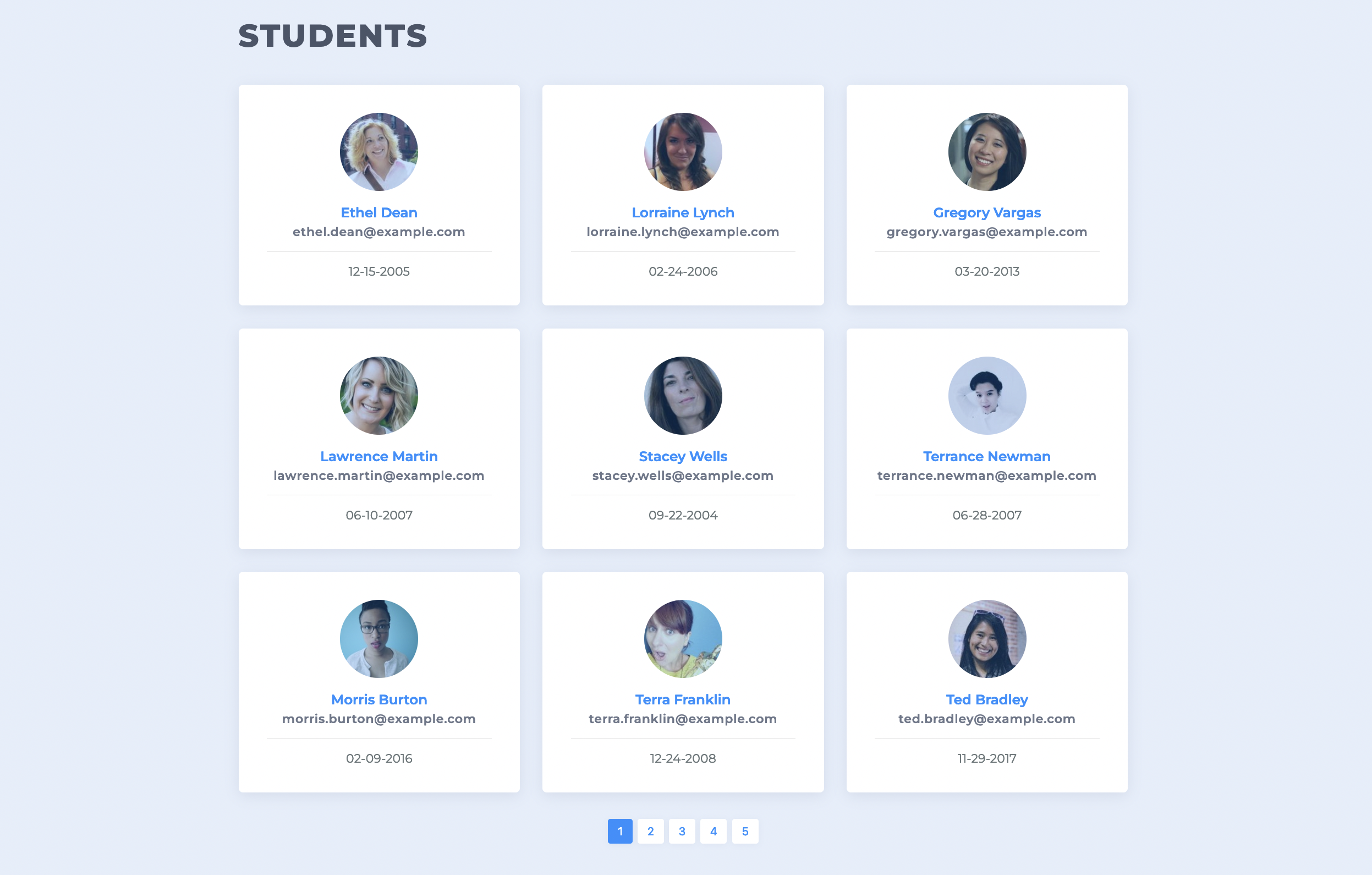 landing page