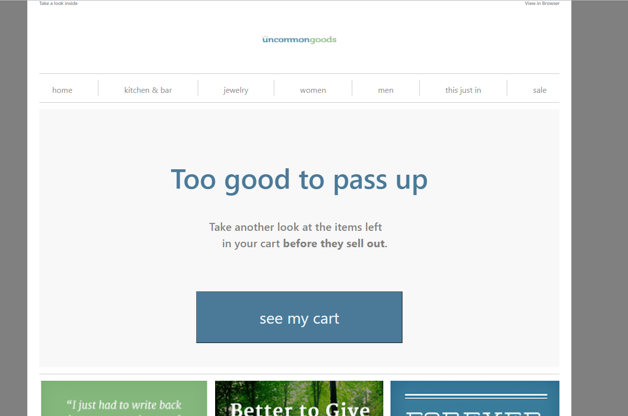 landing page